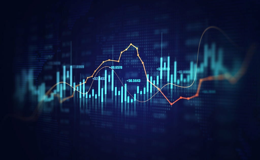 Analysis finance graph and market chart investment. Business development, financial plan and strategy. Stock market business and exchange financial growth graph