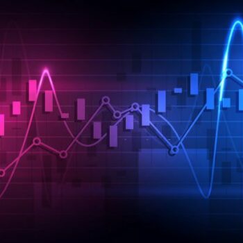 Business candle stick graph chart of stock market investment trading, Bullish point, Bearish point for business and financial concepts, reports and investment. Vector illustration