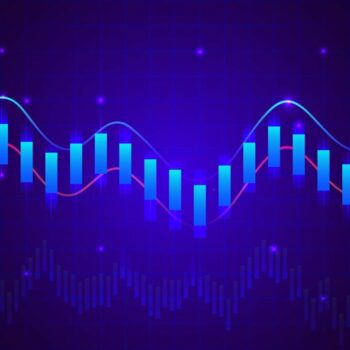 Stock market or forex trading background