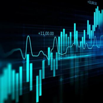 financial graph on technology abstract background represent financial crisis,financial meltdown