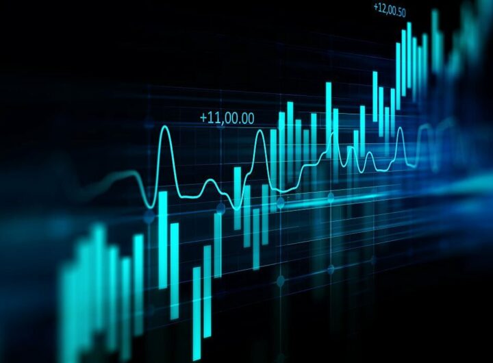 financial graph on technology abstract background represent financial crisis,financial meltdown