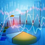 Business graphs and financial reports. 3d illustration